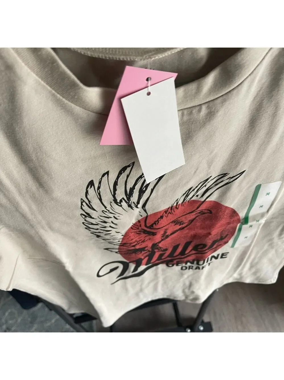 Miller Genuine Draft Graphic Crop Tee